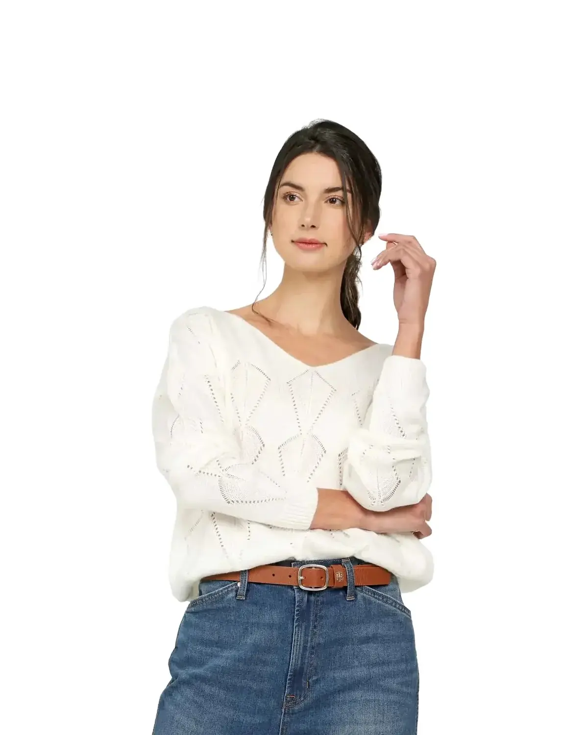 Buzo Calado Hojas Cuello V de GIIVE